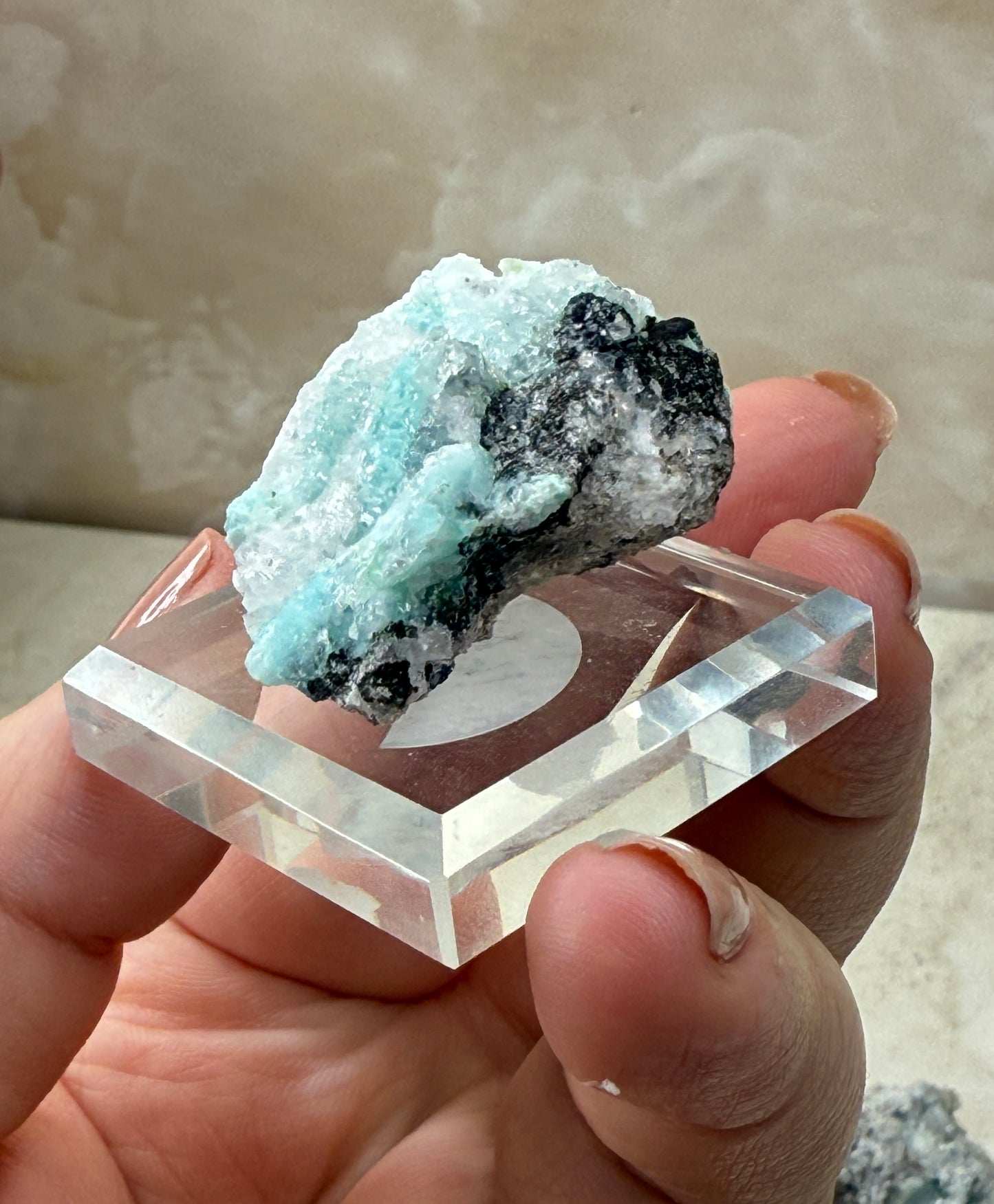 Calcite with Copper from Mexico