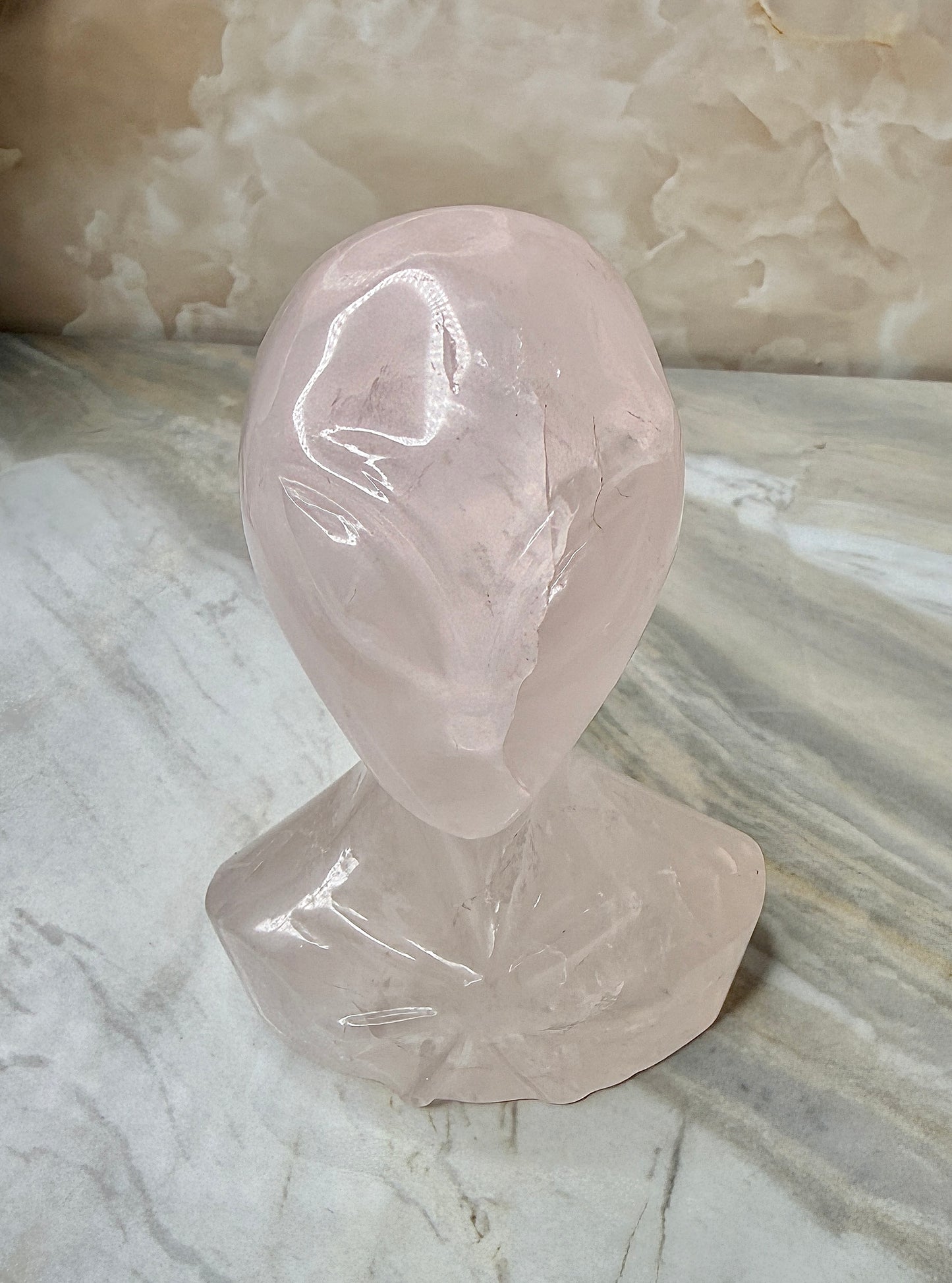 Custom Girasol Rose Quartz Alien from Brazil