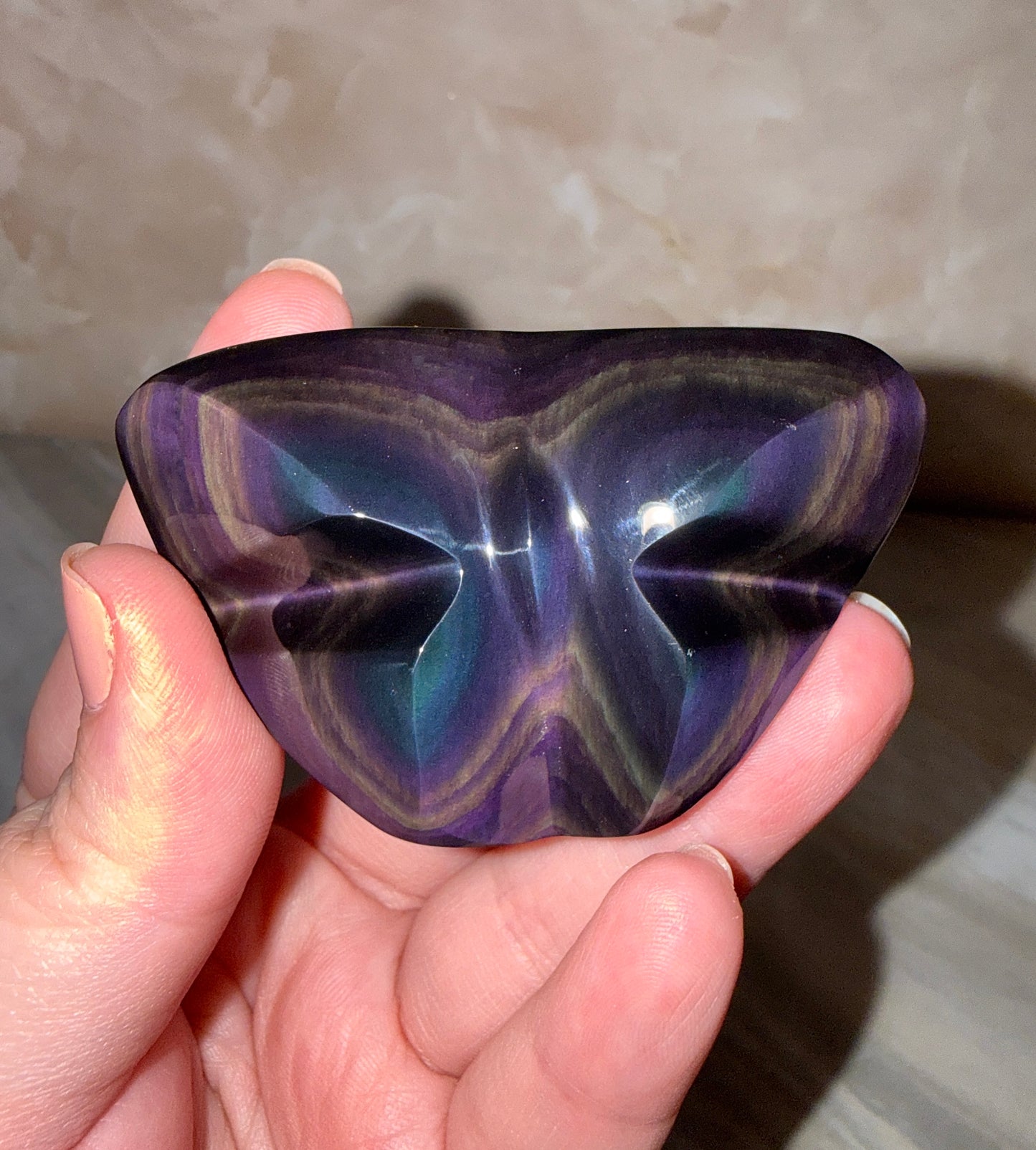 Rainbow Obsidian Butterfly