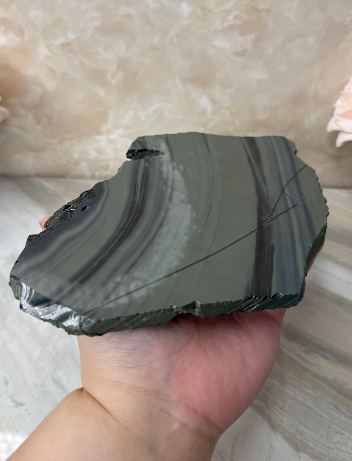 Platinum Obsidian Slab