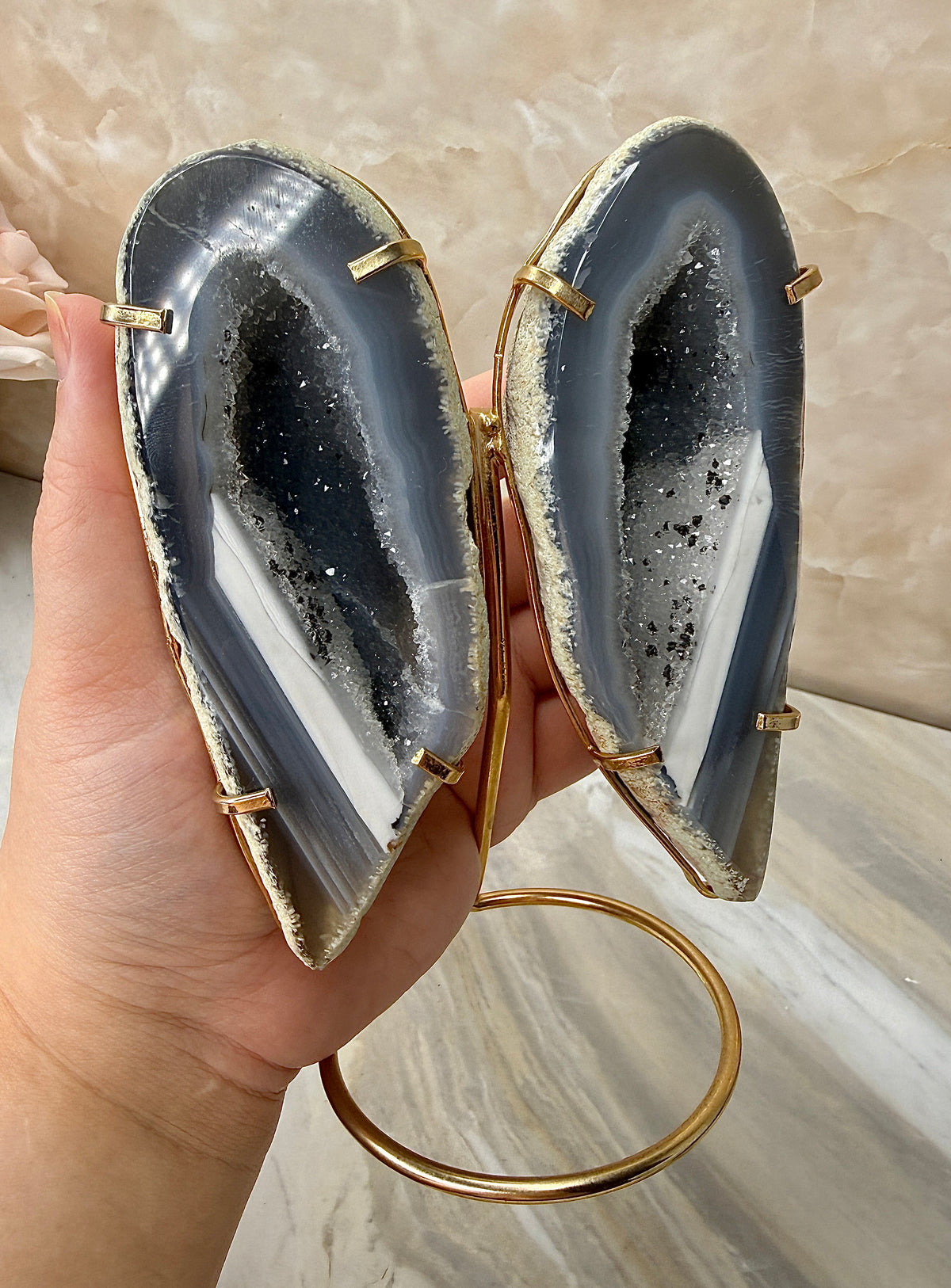 Brazilian Agate Wing Set