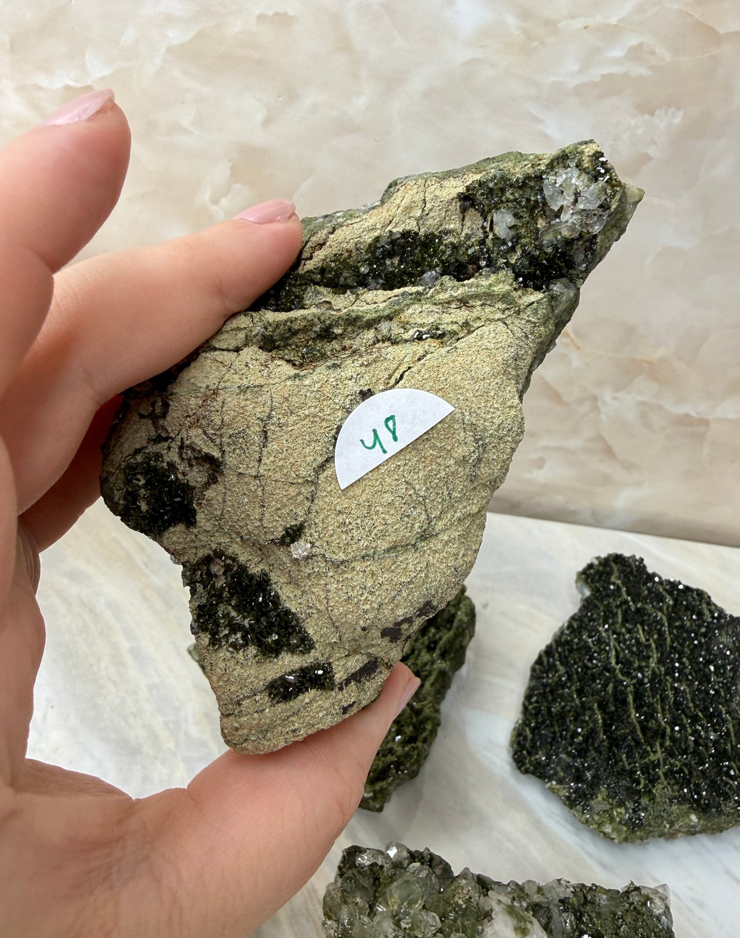 Epidote & Quartz Cluster from Turkey