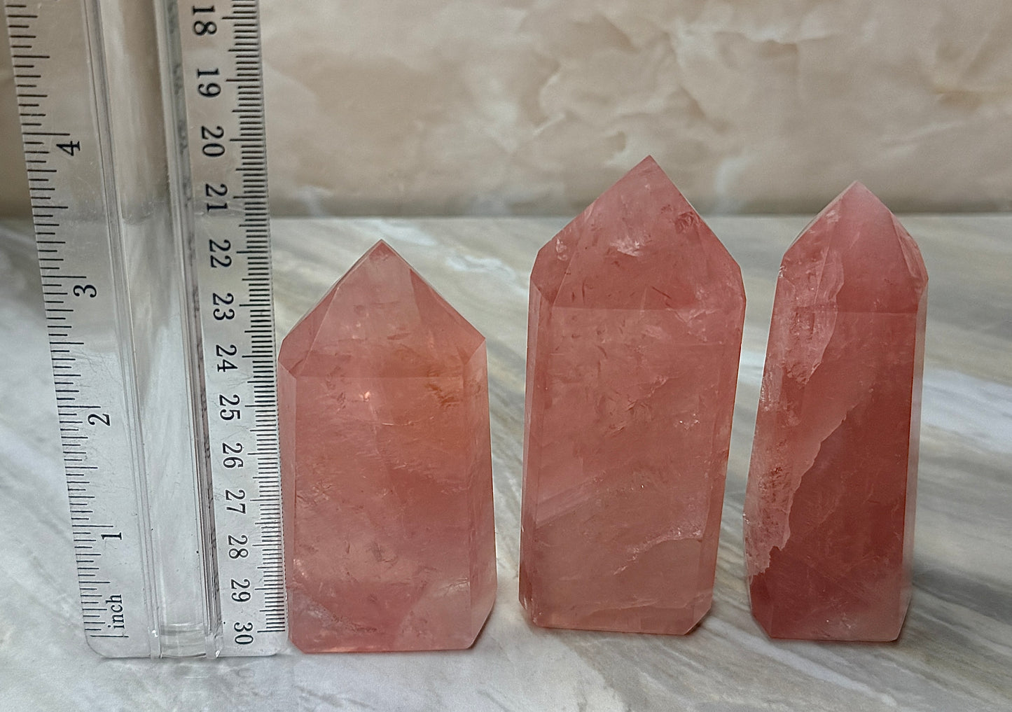 High Quality Rose Quartz Tower