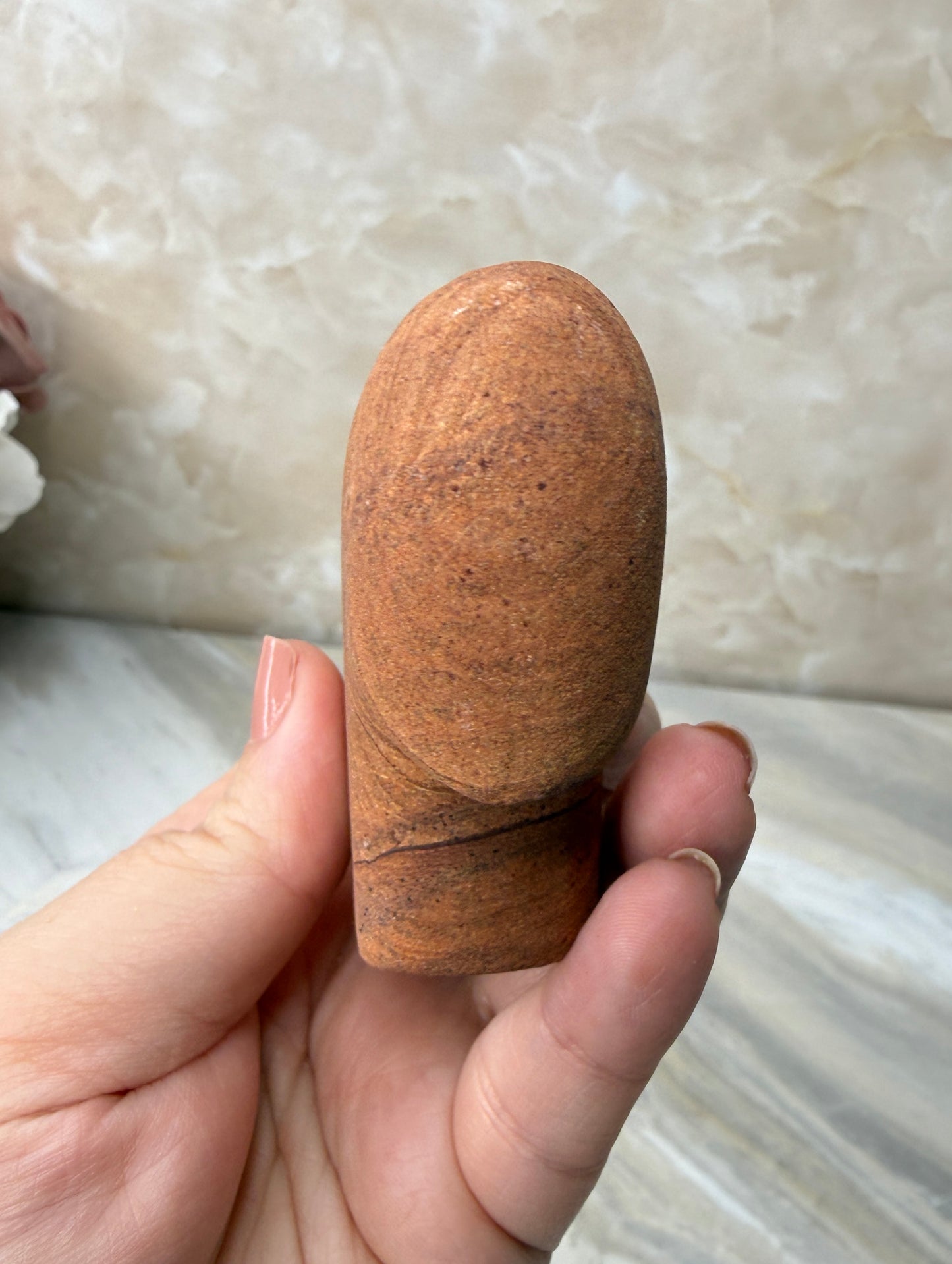 Sandstone Buffalo Carving