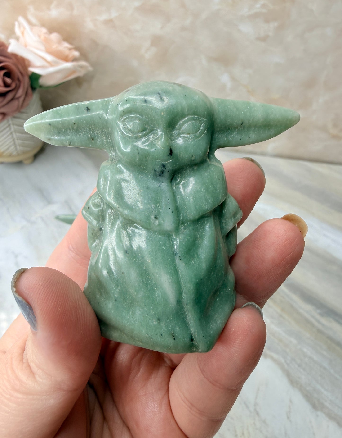 Jade Grogu Carving