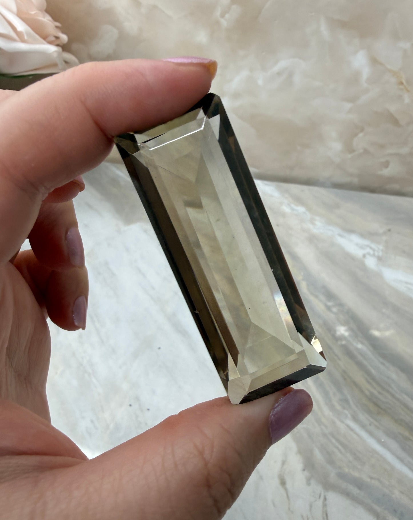 Smokey Quartz Faceted Gem