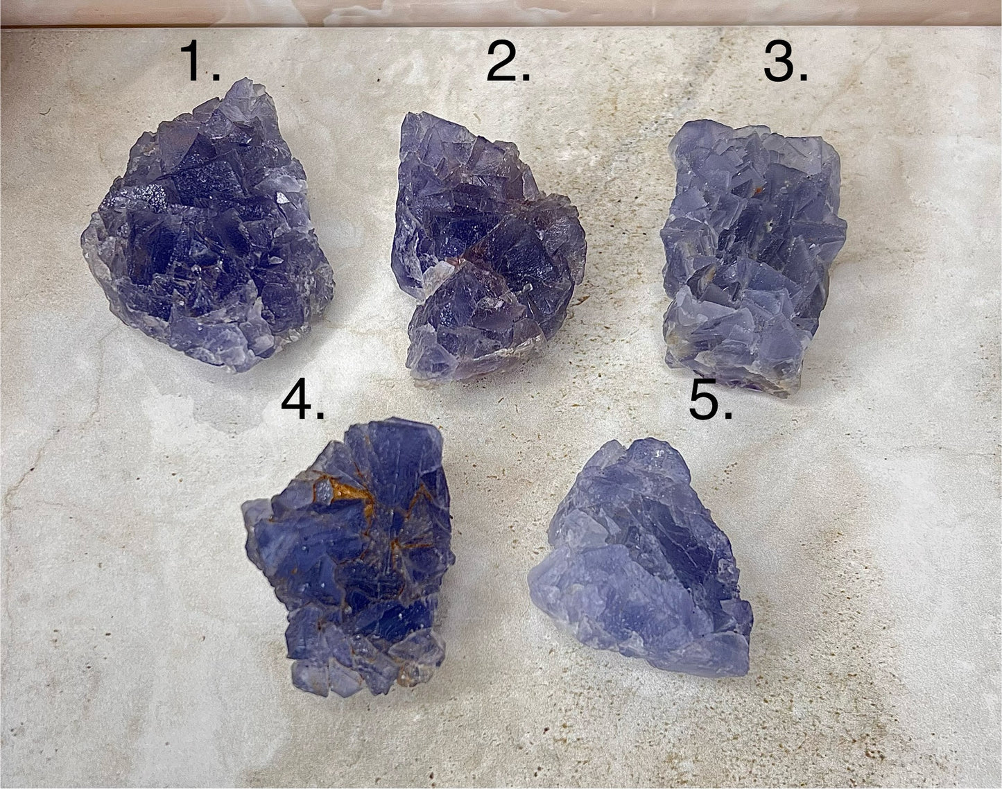 Blue/Lavender Fluorite Cluster