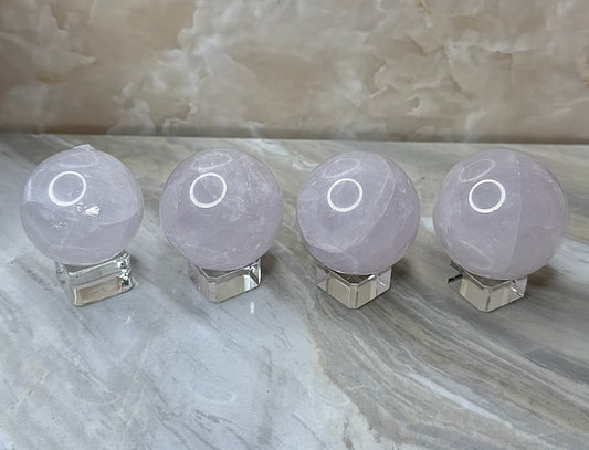 Periwinkle Rose Quartz Sphere