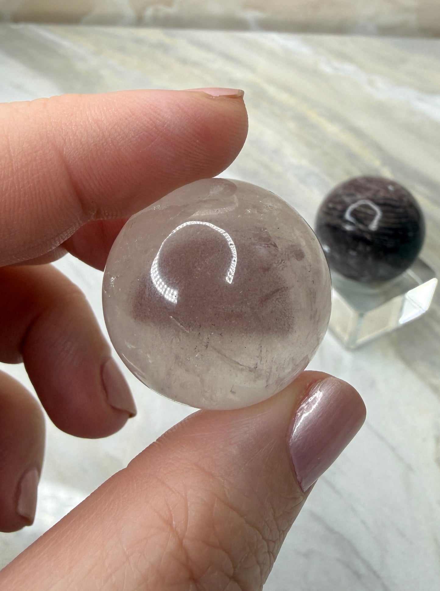 Pink Lithium Sphere from Brazil