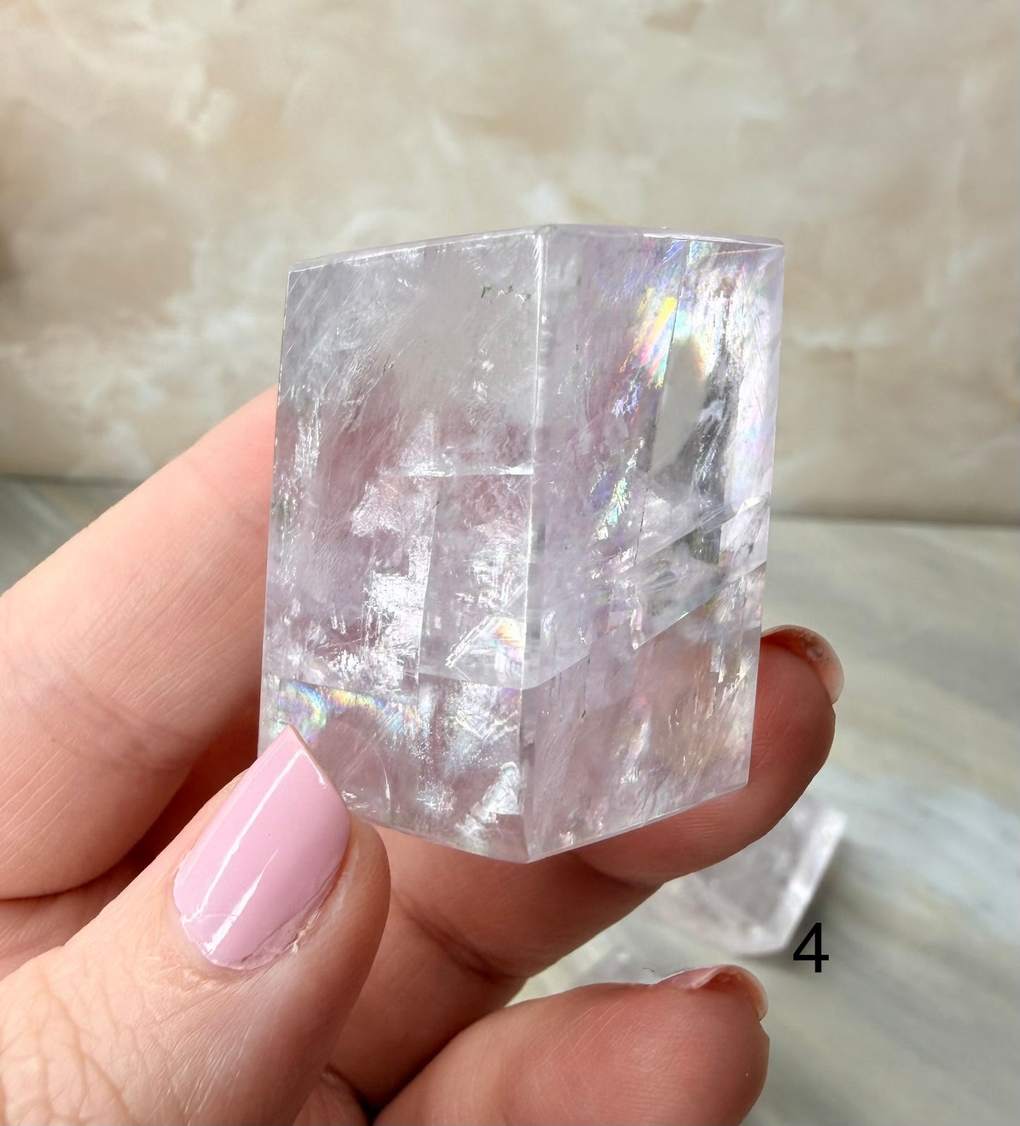 Fully Polished Purple Calcite from Madagascar