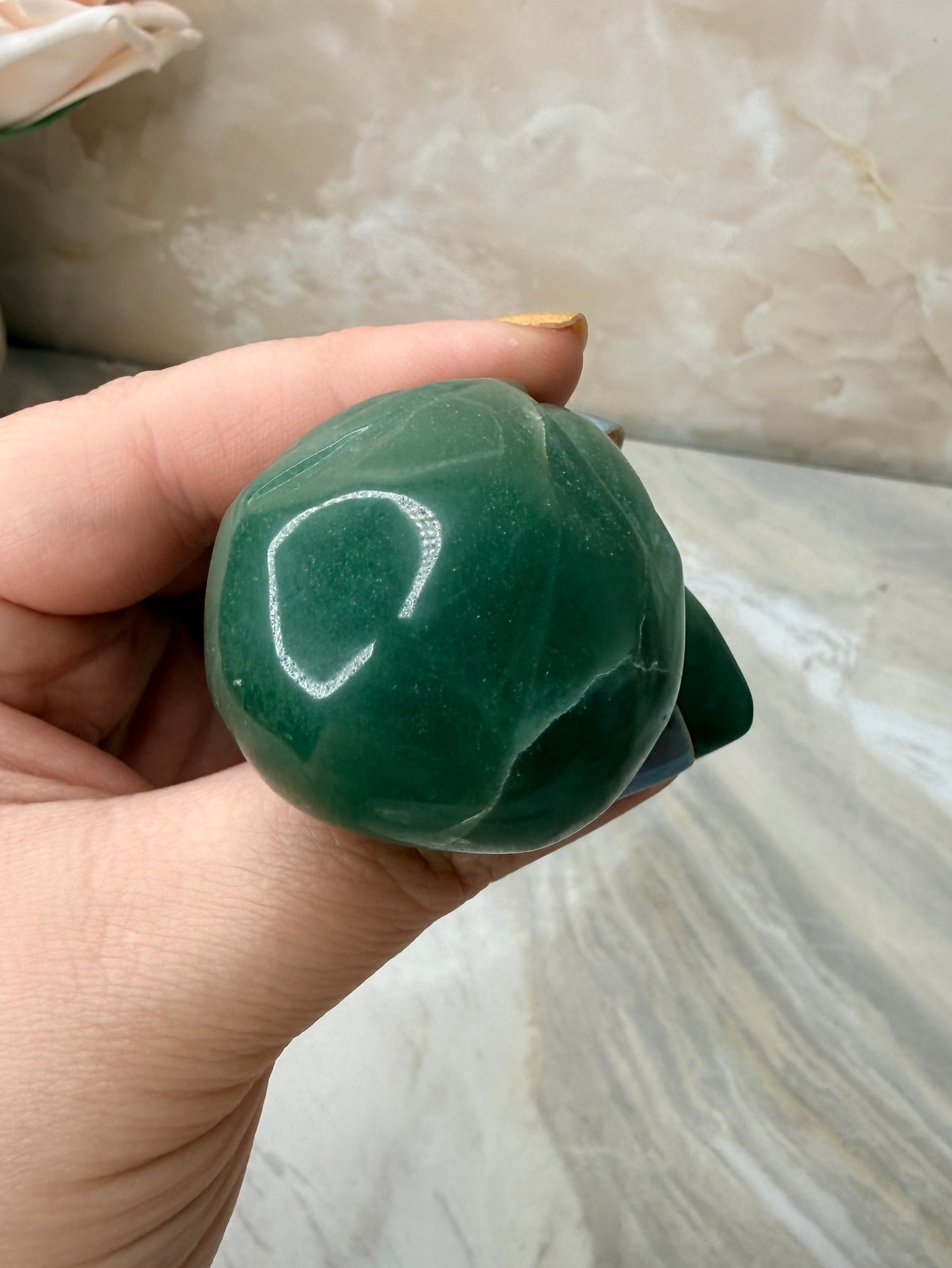 Custom Green Aventurine Alien from Brazil