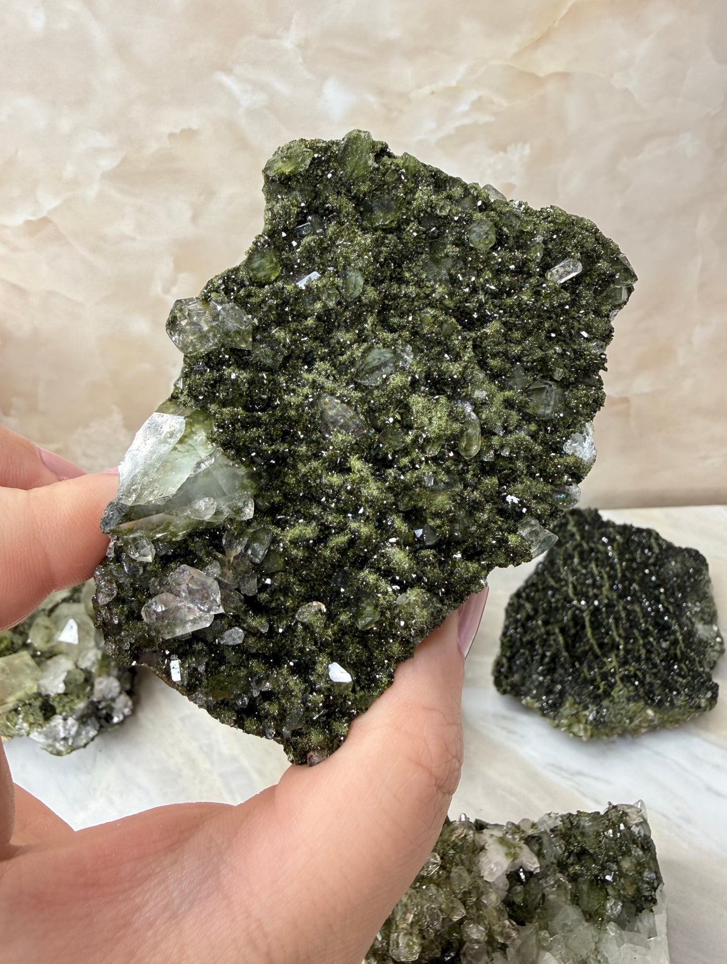 Epidote & Quartz Cluster from Turkey