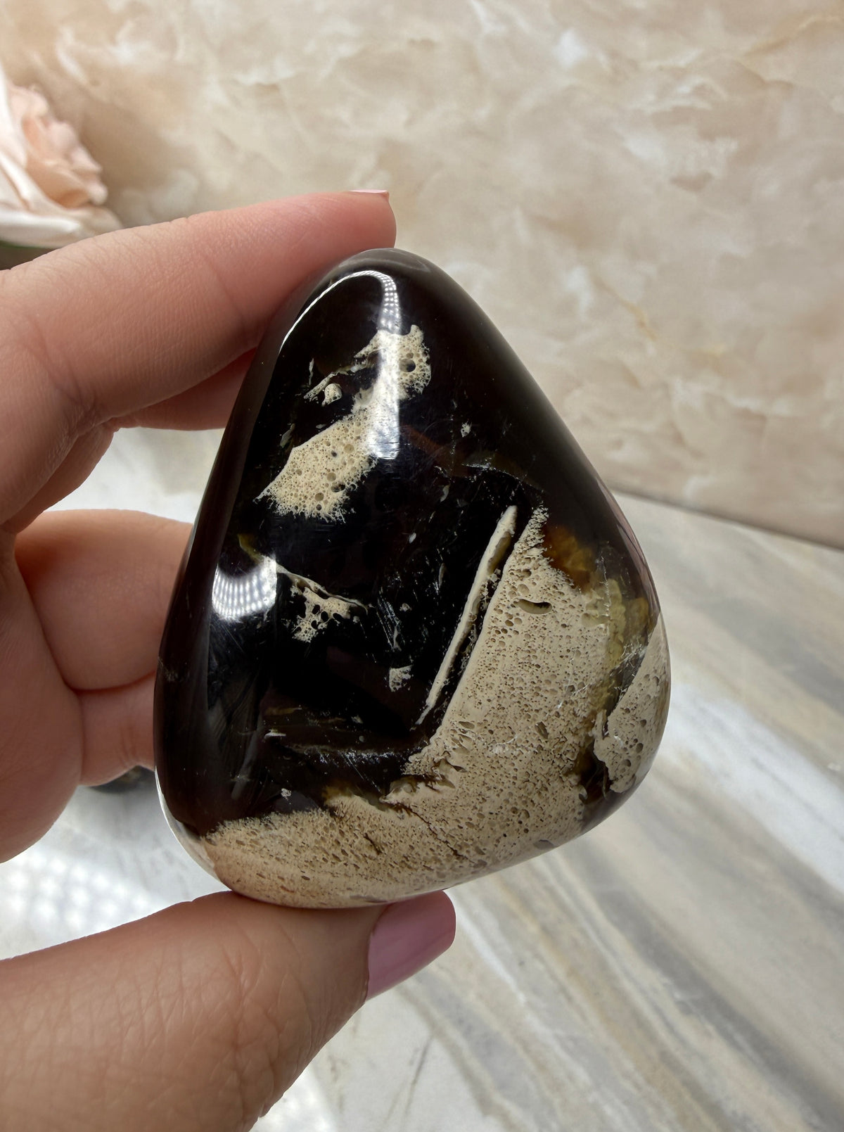 UV Reactive Indonesian Blue Amber Freeform