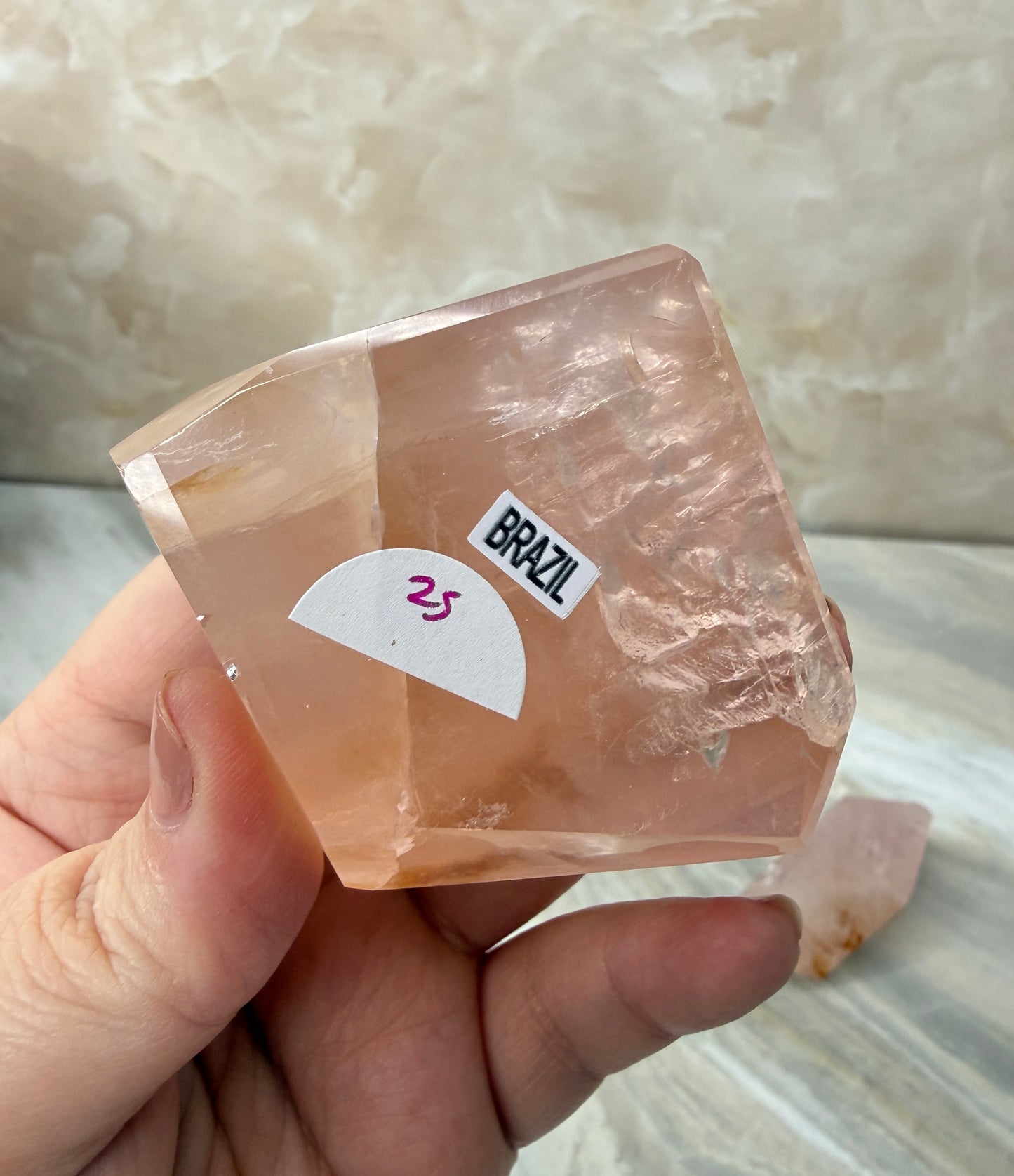 Rose Quartz & Golden Healer Freeform from Brazil