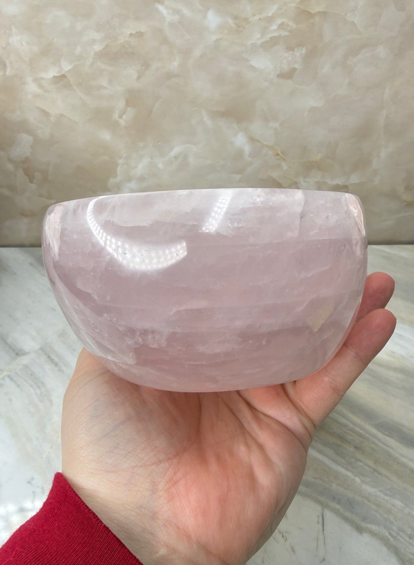 Rose Quartz Bowl from Madagascar