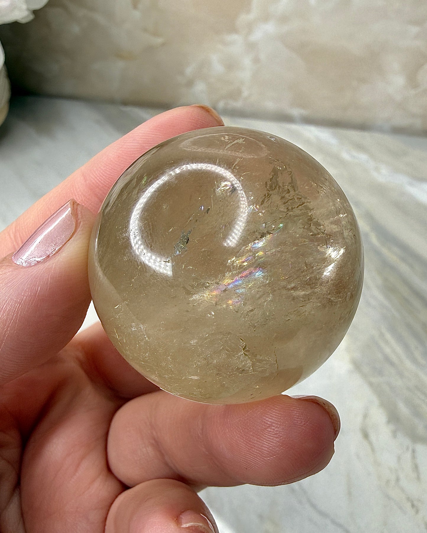 Citrine Sphere 40mm from Brazil
