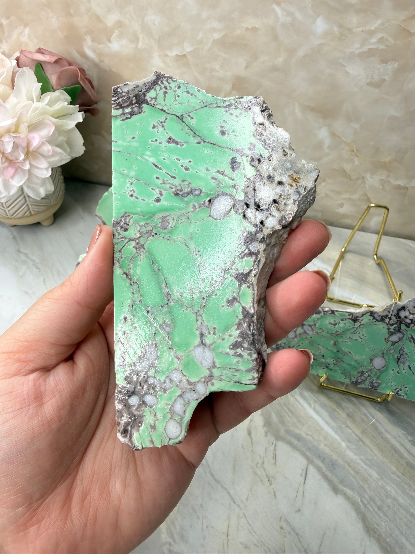 Imperfect Variscite Slabs (Please note Imperfections in each slab)