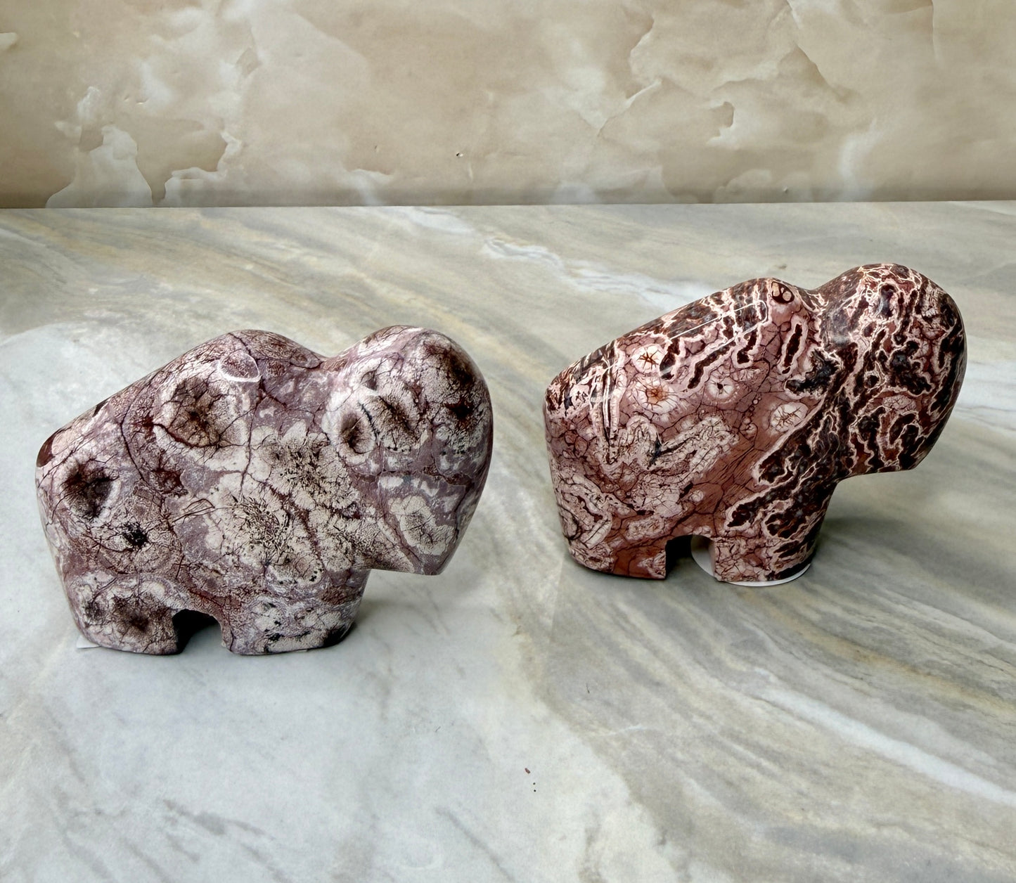 Ryholite Buffalo Carving