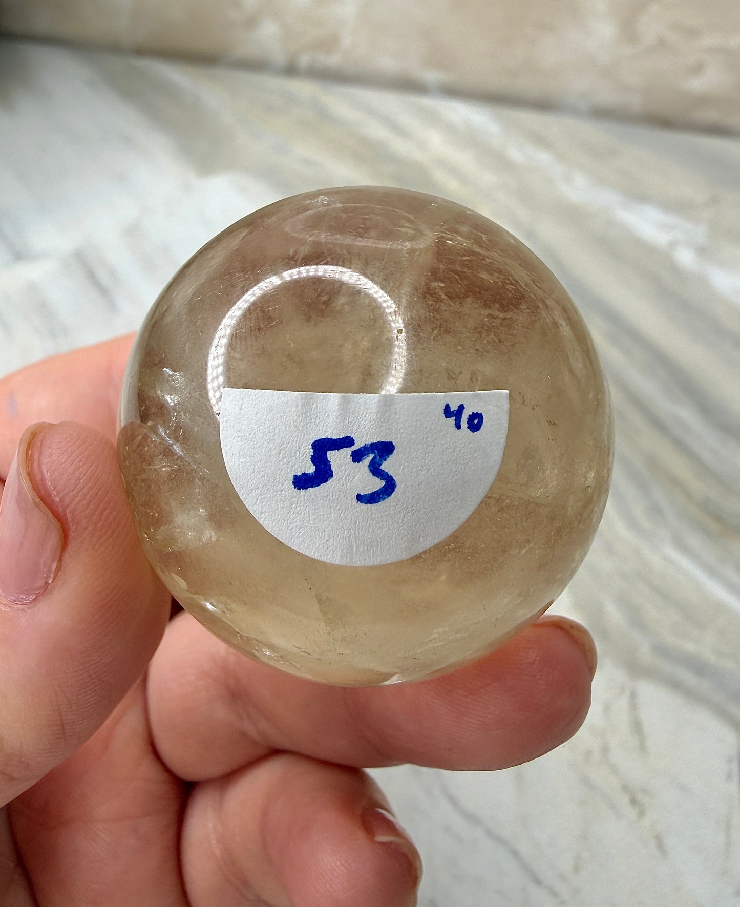 Citrine Sphere 40mm from Brazil