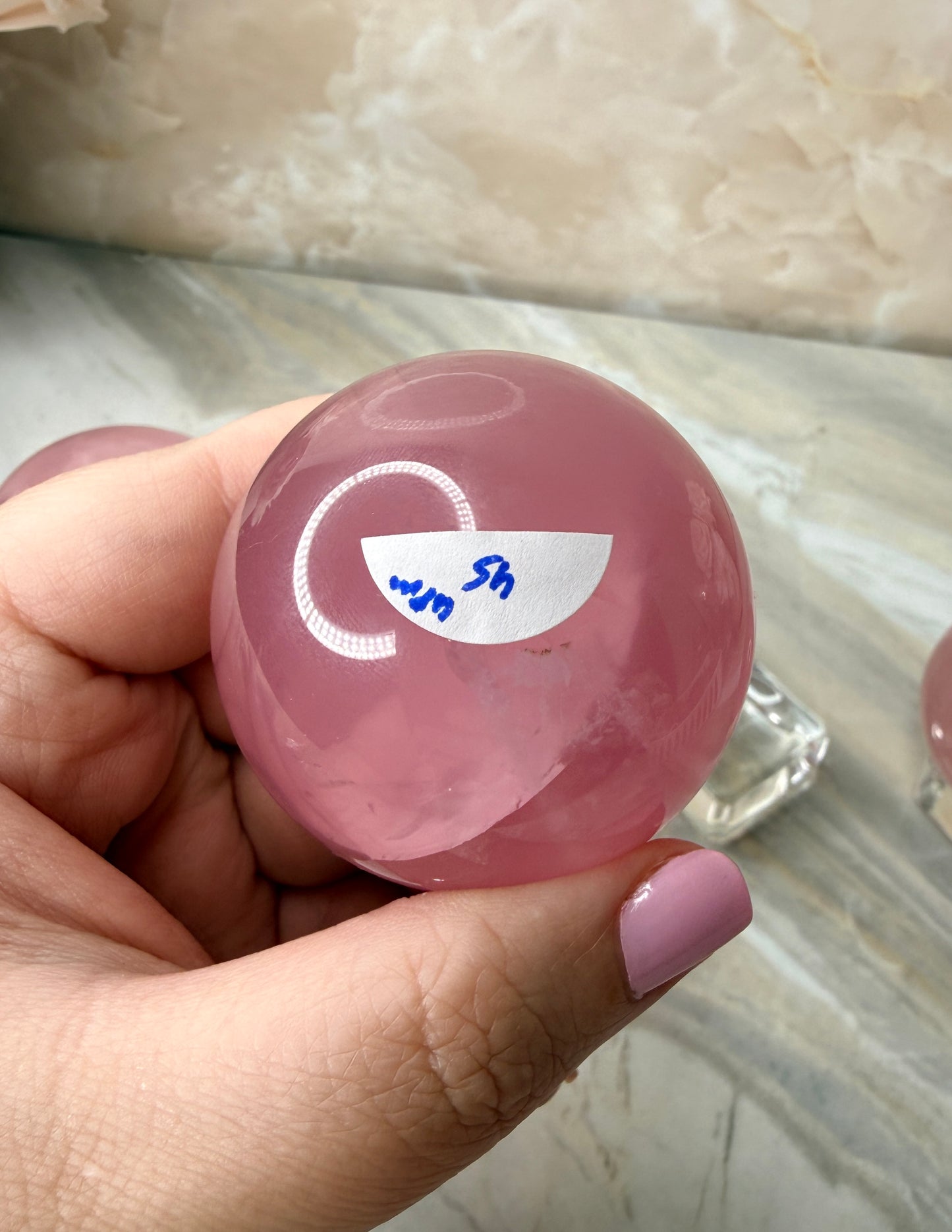 High Quality Star Rose Quartz Sphere