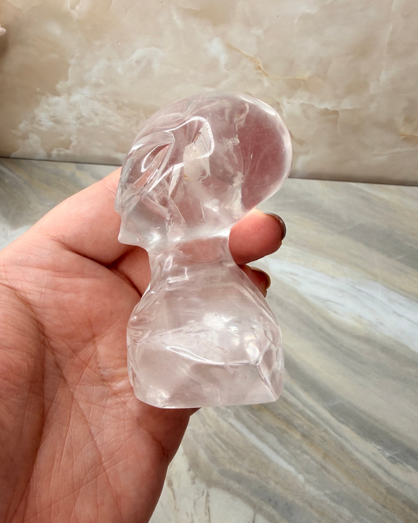 Custom Clear Quartz Alien from Brazil