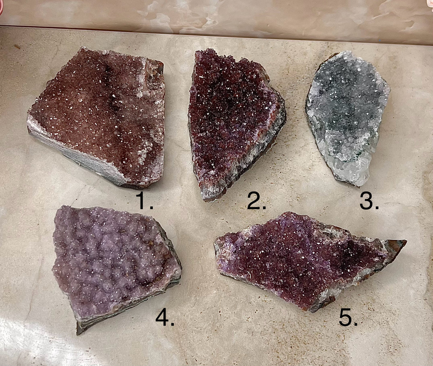 Druzy Sugary Rainbow Amethyst Cluster