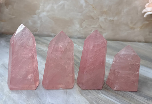 High Quality Rose Quartz Tower