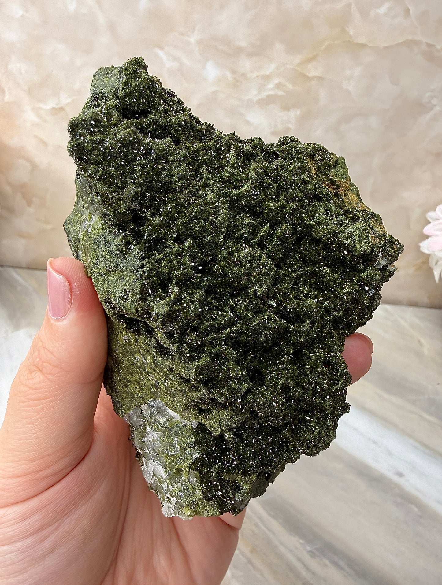 Epidote & Quartz Cluster from Turkey