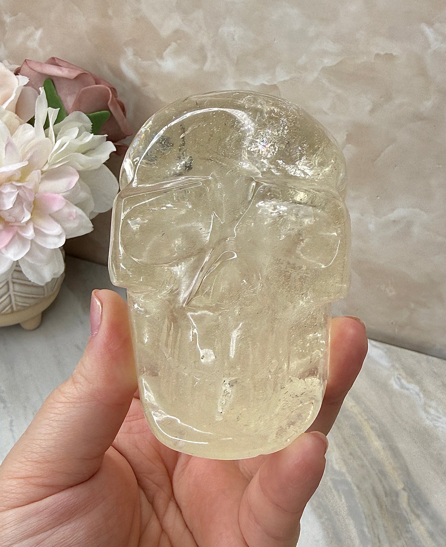 Citrine Skull from Brazil