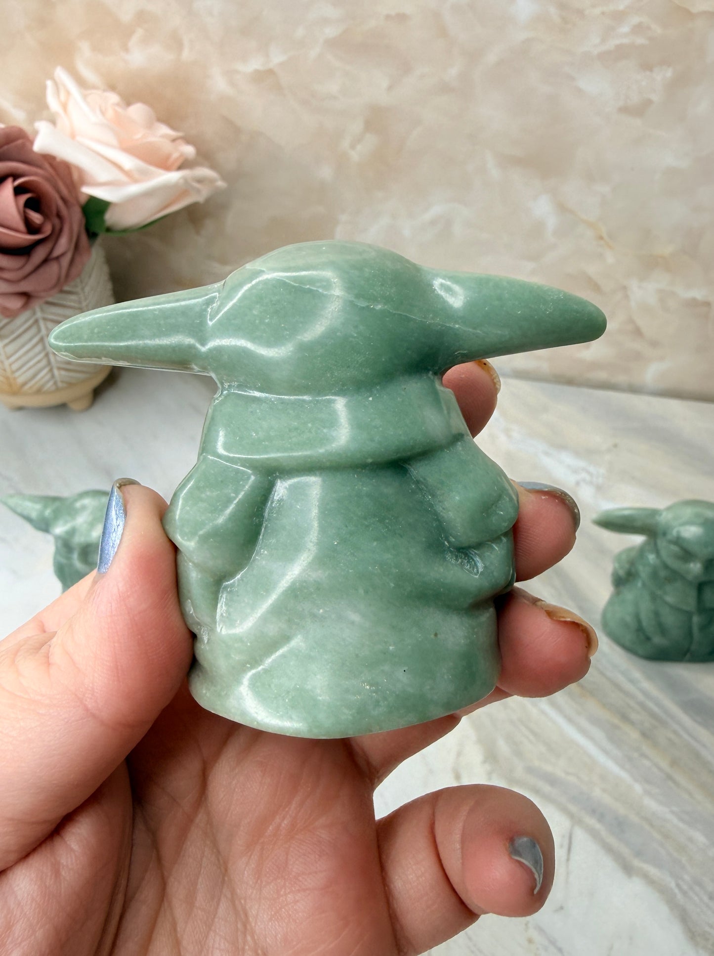 Jade Grogu Carving