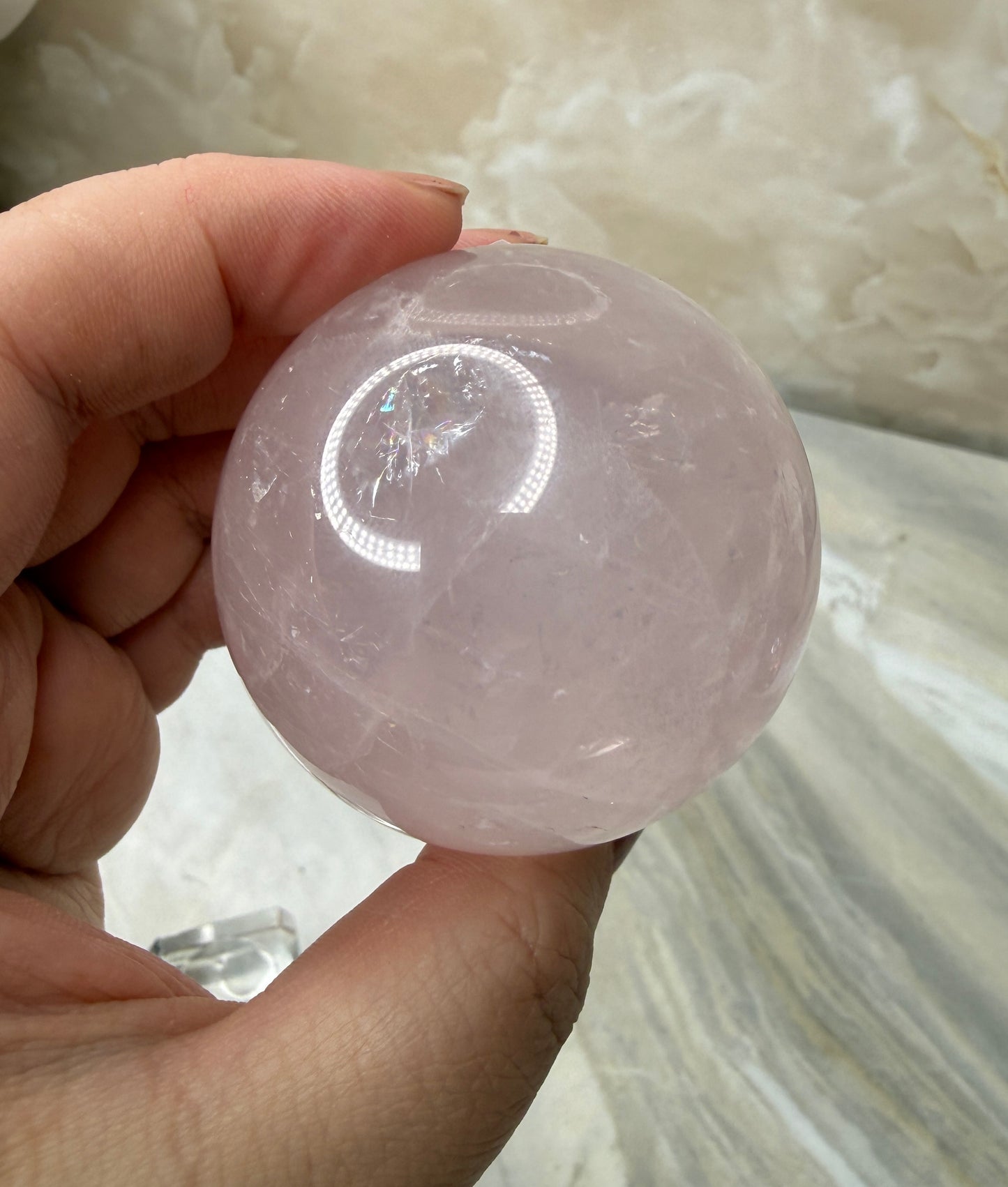 Rose Quartz Sphere 50mm