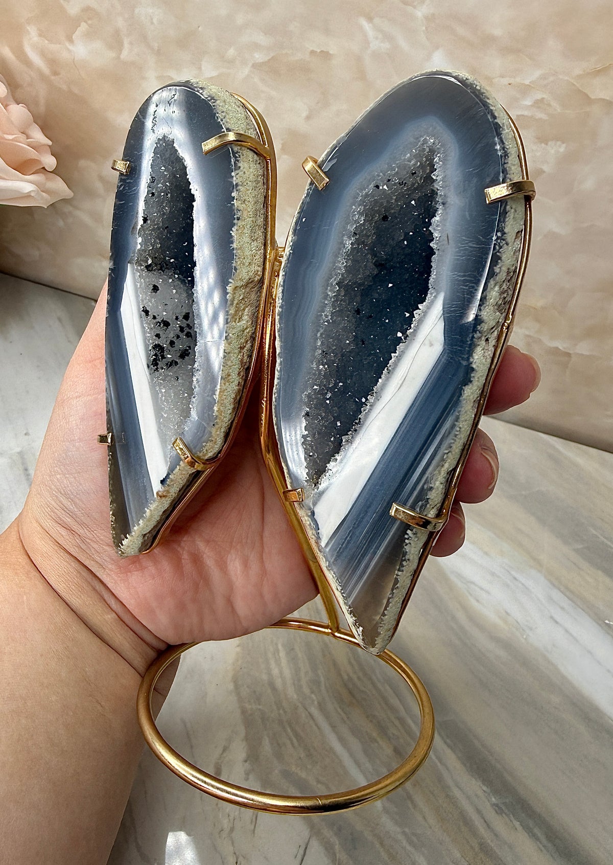 Brazilian Agate Wing Set