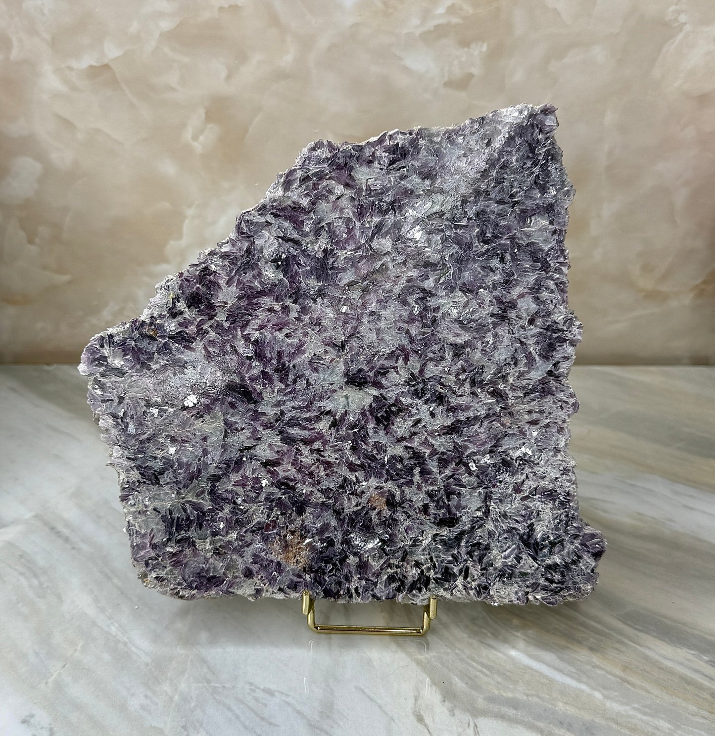 Lepidolite & Cleavelandite Slab from Brazil