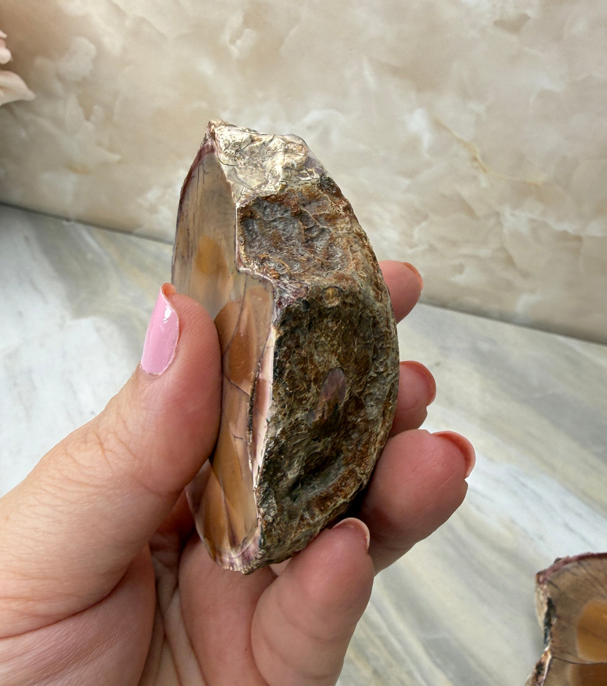 Thunder Agate Egg Pair from Mexico