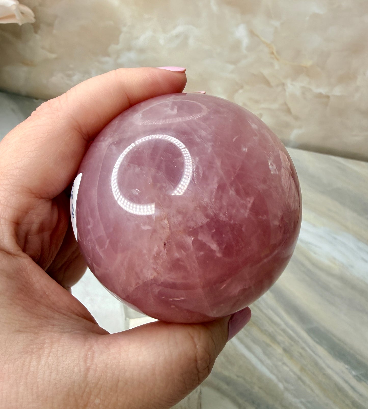 High Quality Rose Quartz Sphere 65mm