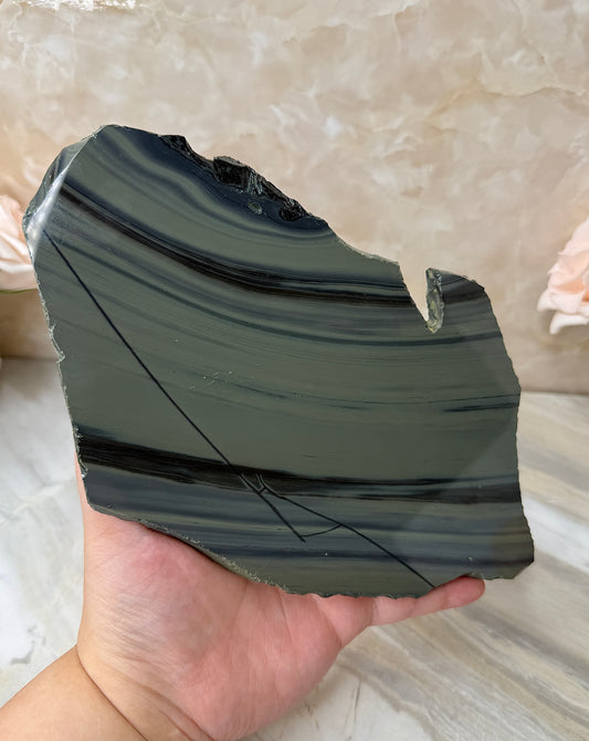 Platinum Obsidian Slab