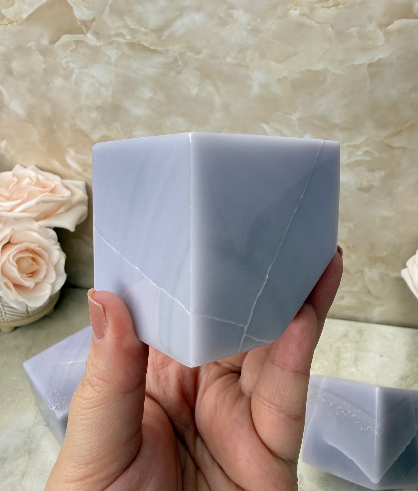 Lavender Fluorite Cube