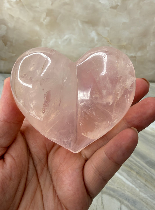 LStar Rose Quartz Puffy Heart from Madagascar