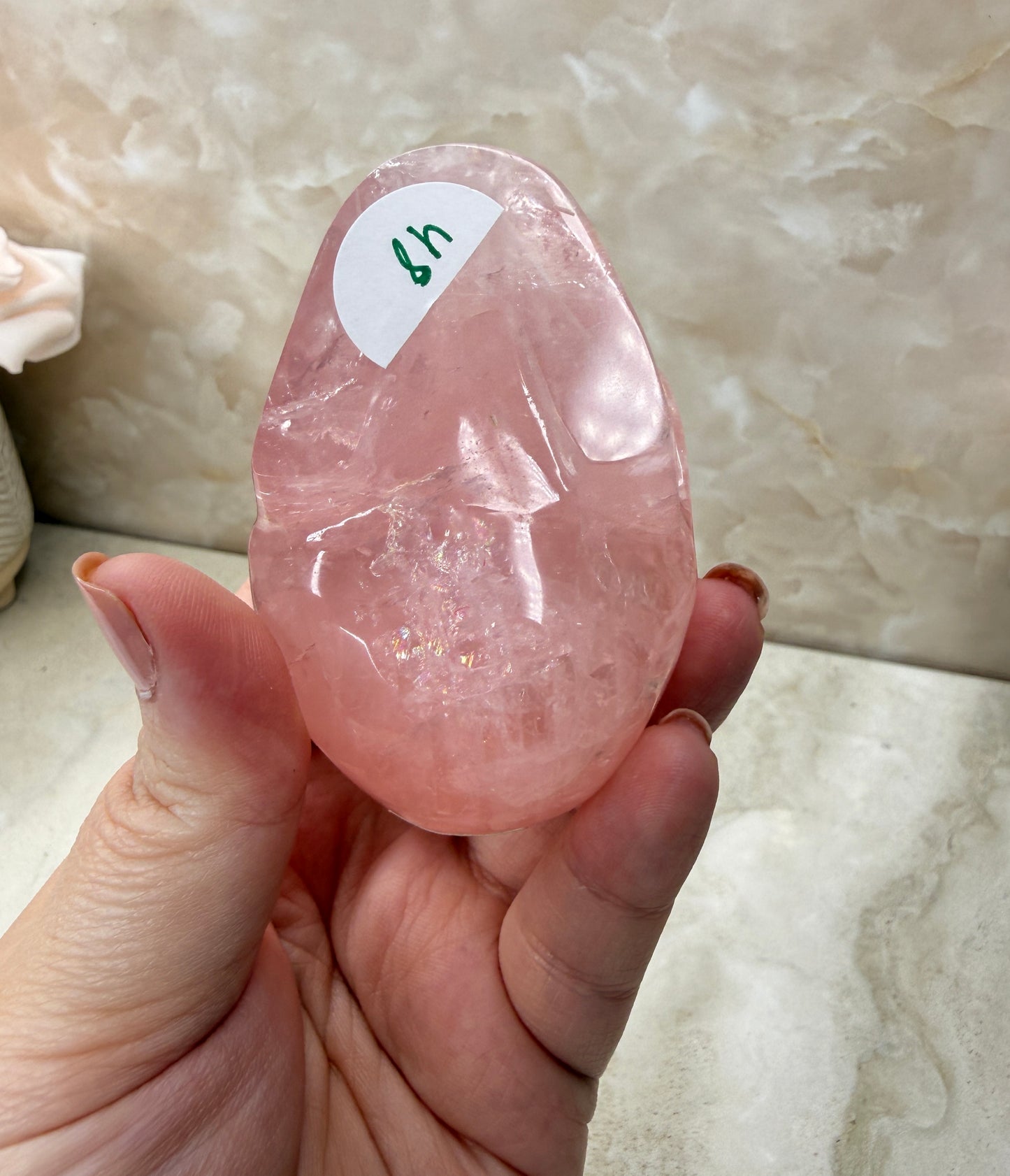 High Quality Rose Quartz Skull