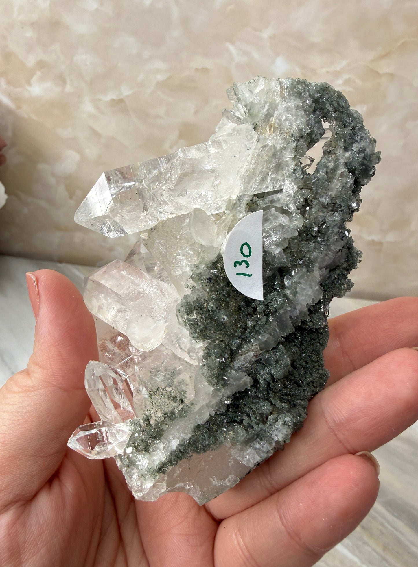 Himalayan Quartz with Chlorite Cluster
