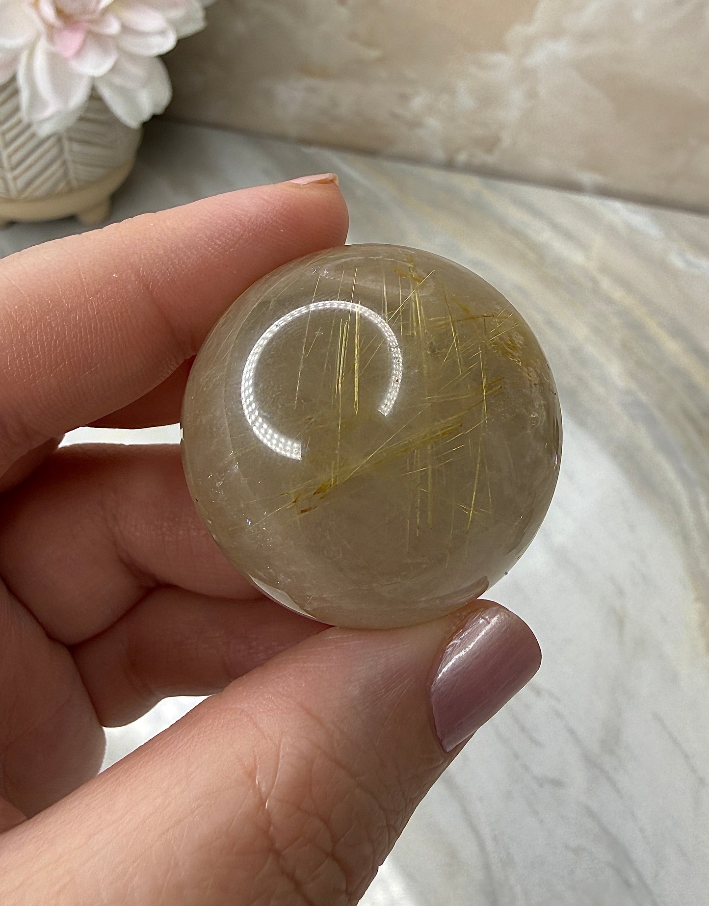 Rutile Sphere 35mm from Brazil