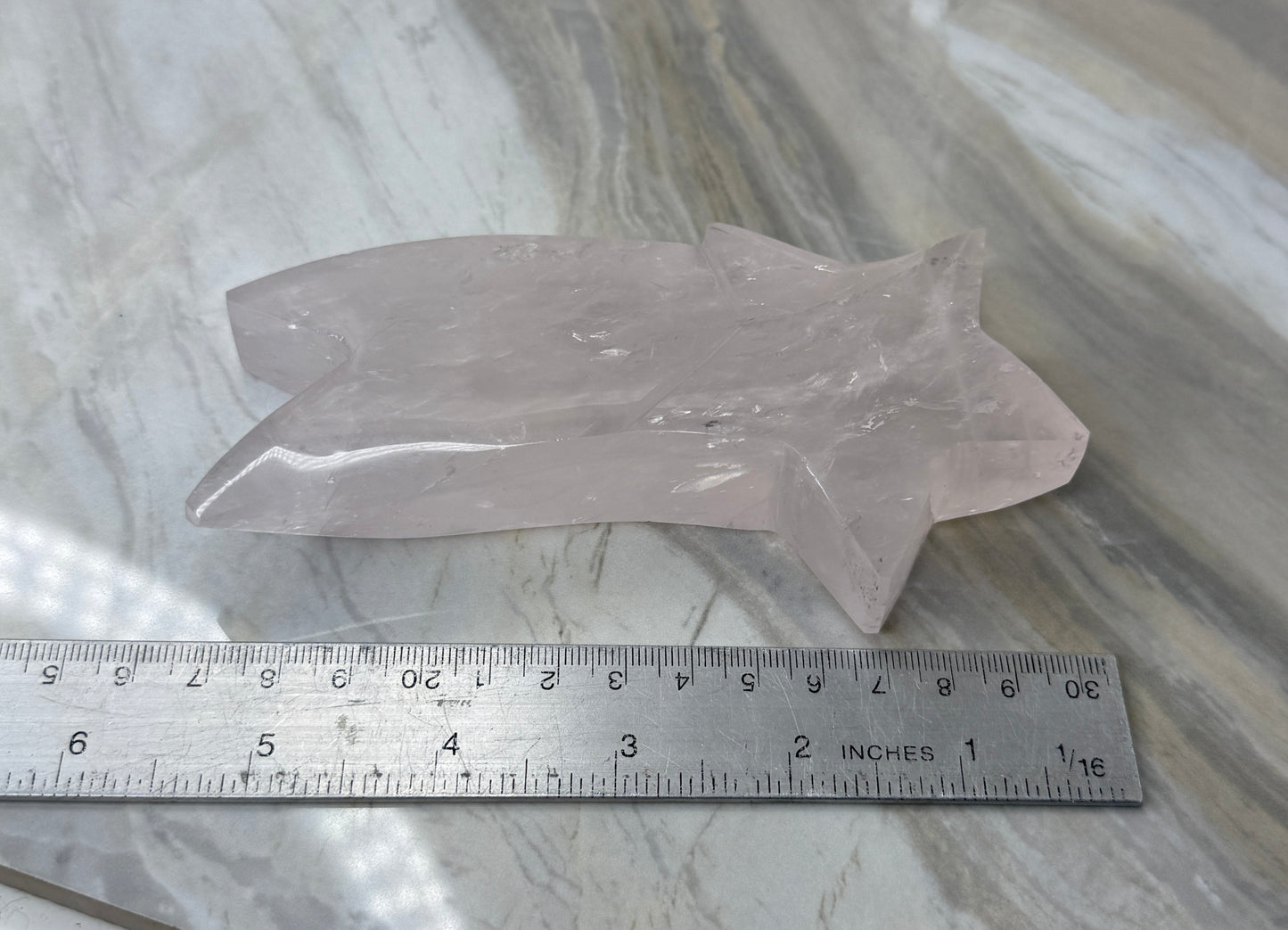 Girasol Rose Quartz Shooting Star from Brazil