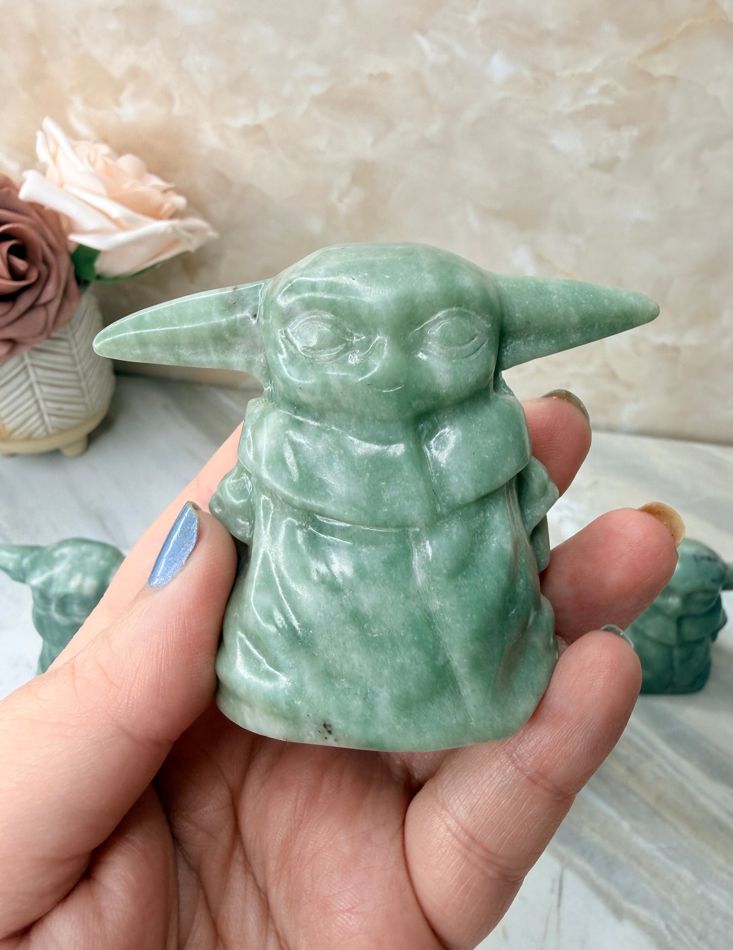 Jade Grogu Carving