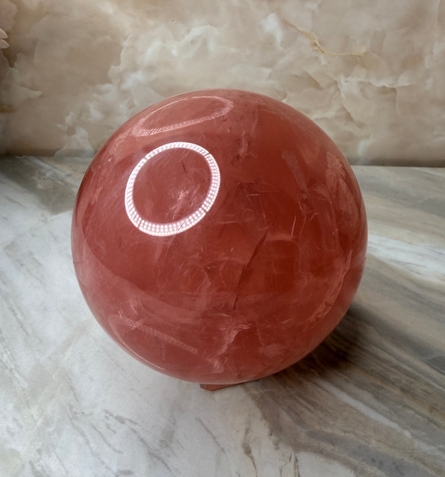 High Quality Rose Quartz Sphere 105mm