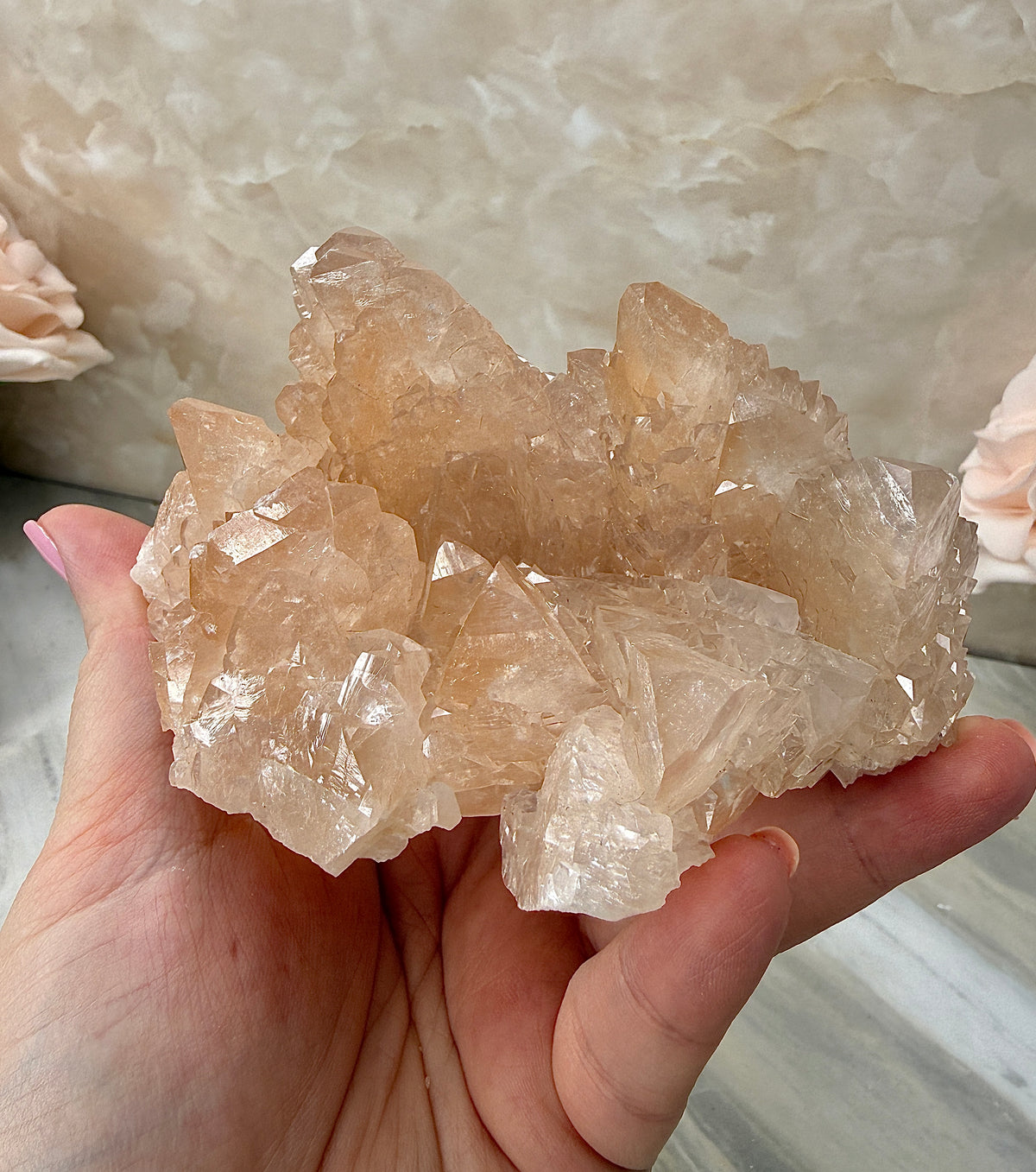 Pink/Peach Dogtooth Calcite