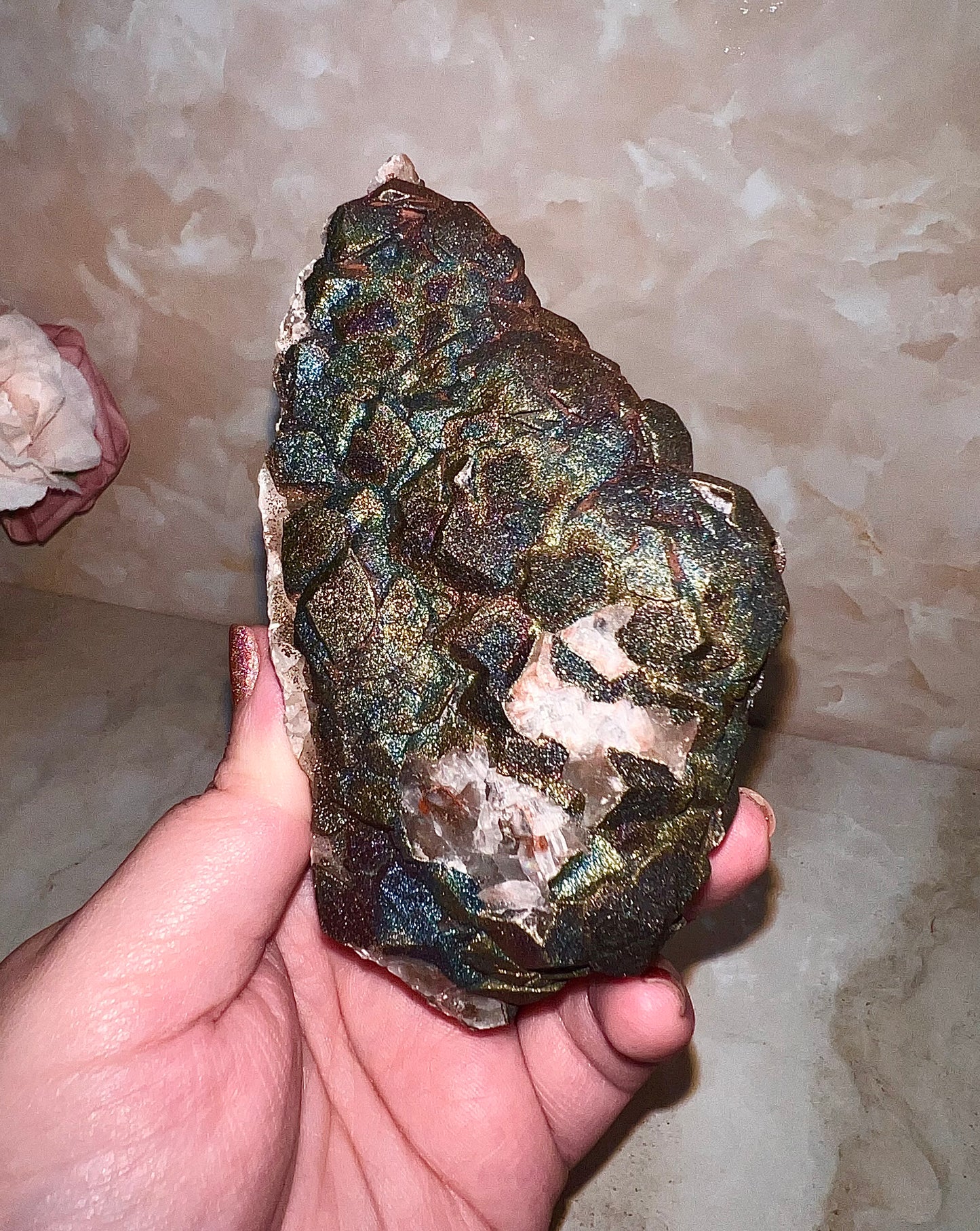 High Quality Chalcopyrite on Benz Calcite