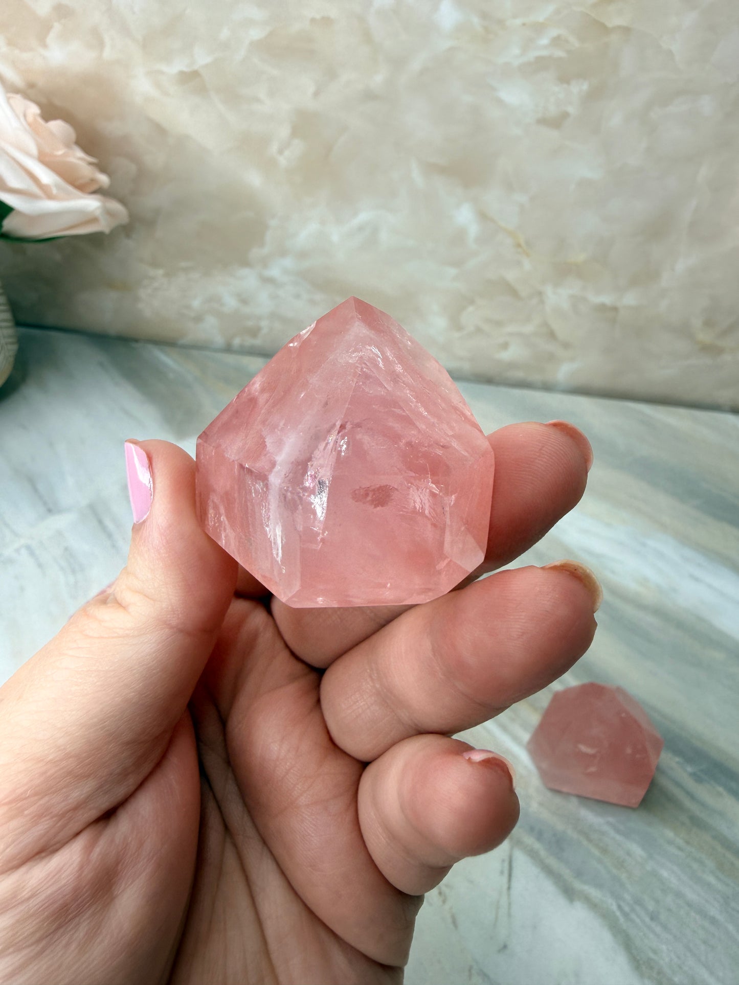 High Quality Rose Quartz Tower