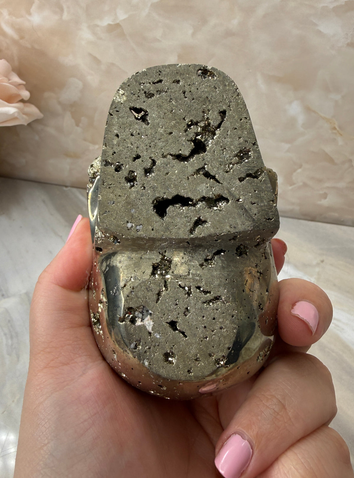 Pyrite Skull