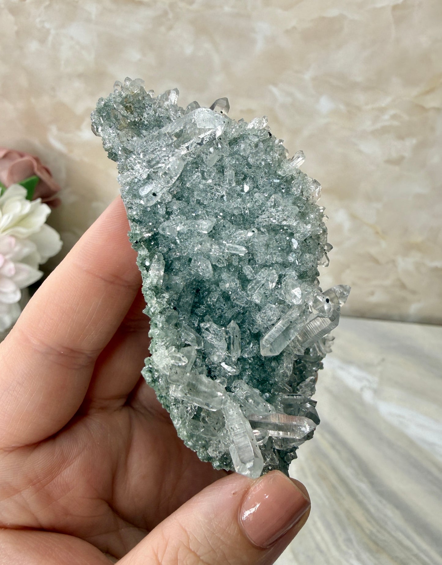 Himalayan Quartz with Chlorite Cluster