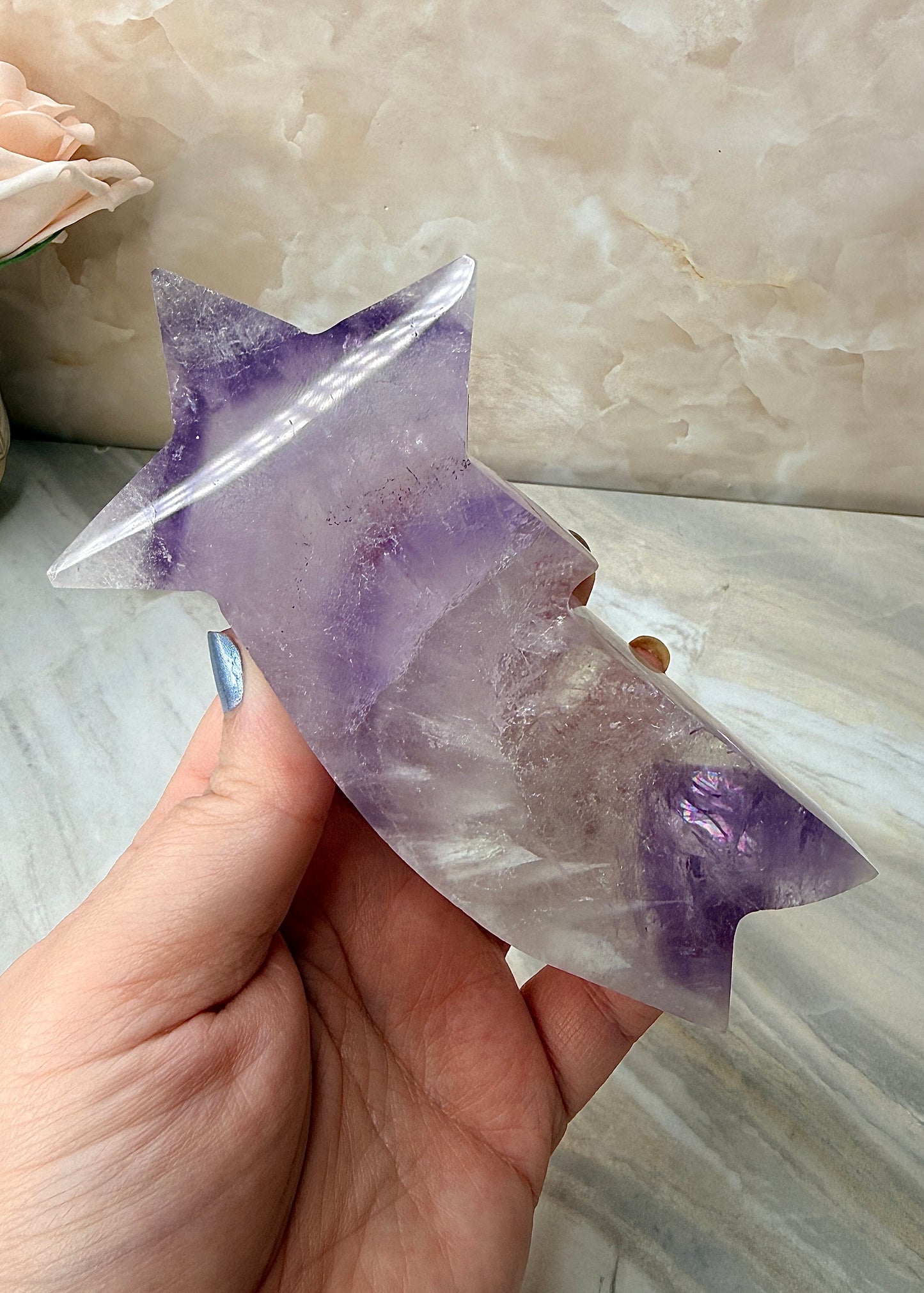 Phantom Amethyst Shooting Star from Brazil